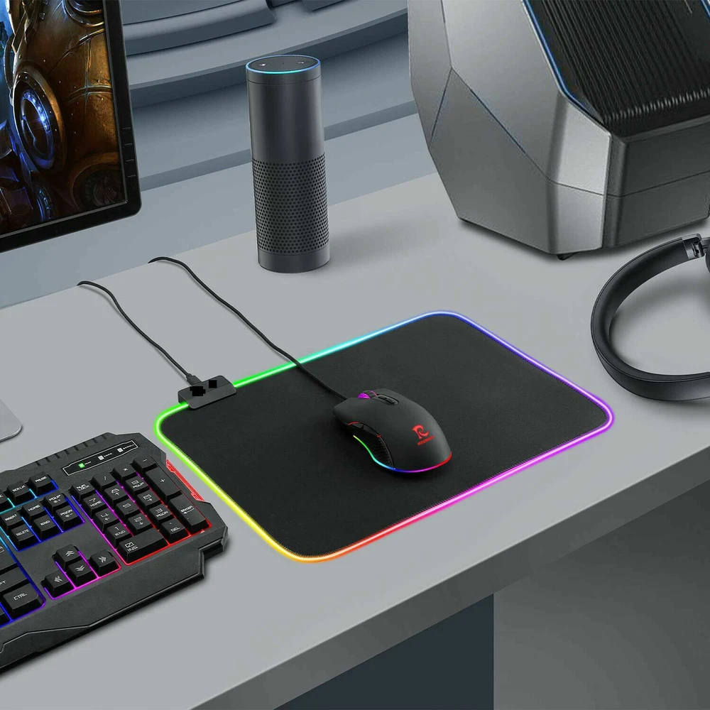 Mechanical Keyboard Wired 68 Keys Gaming Keyboard Red Switch Keyboard RGB Light