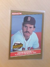 1986 Donruss Highlights#13 Wade Boggs Boston Red Sox Baseball Card, 3rd Base(NM)