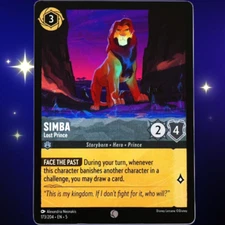 Simba Lost Prince - Common - Disney Lorcana TCG Shimmering Skies #173/204