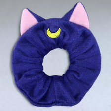 Luna Cat Sailor Moon Scrunchy Plush Hair Band with Cat Ears