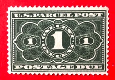 US Sc#JQ1 1913 Parcel Post Mint VLH rem, OG-minor scips VF (20-308)