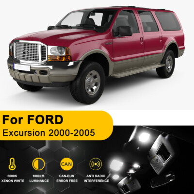 For FORD Excursion 2000-2005 White LED Interior Map Lights Package Kit 15X+TOOL