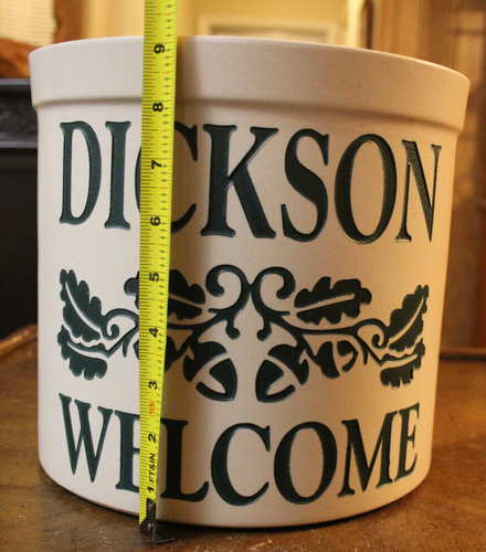 Vintage Robinson Ransbottom Crock Blue Crown Stoneware 2 Gallon Advertising USA - Picture 18 of 19