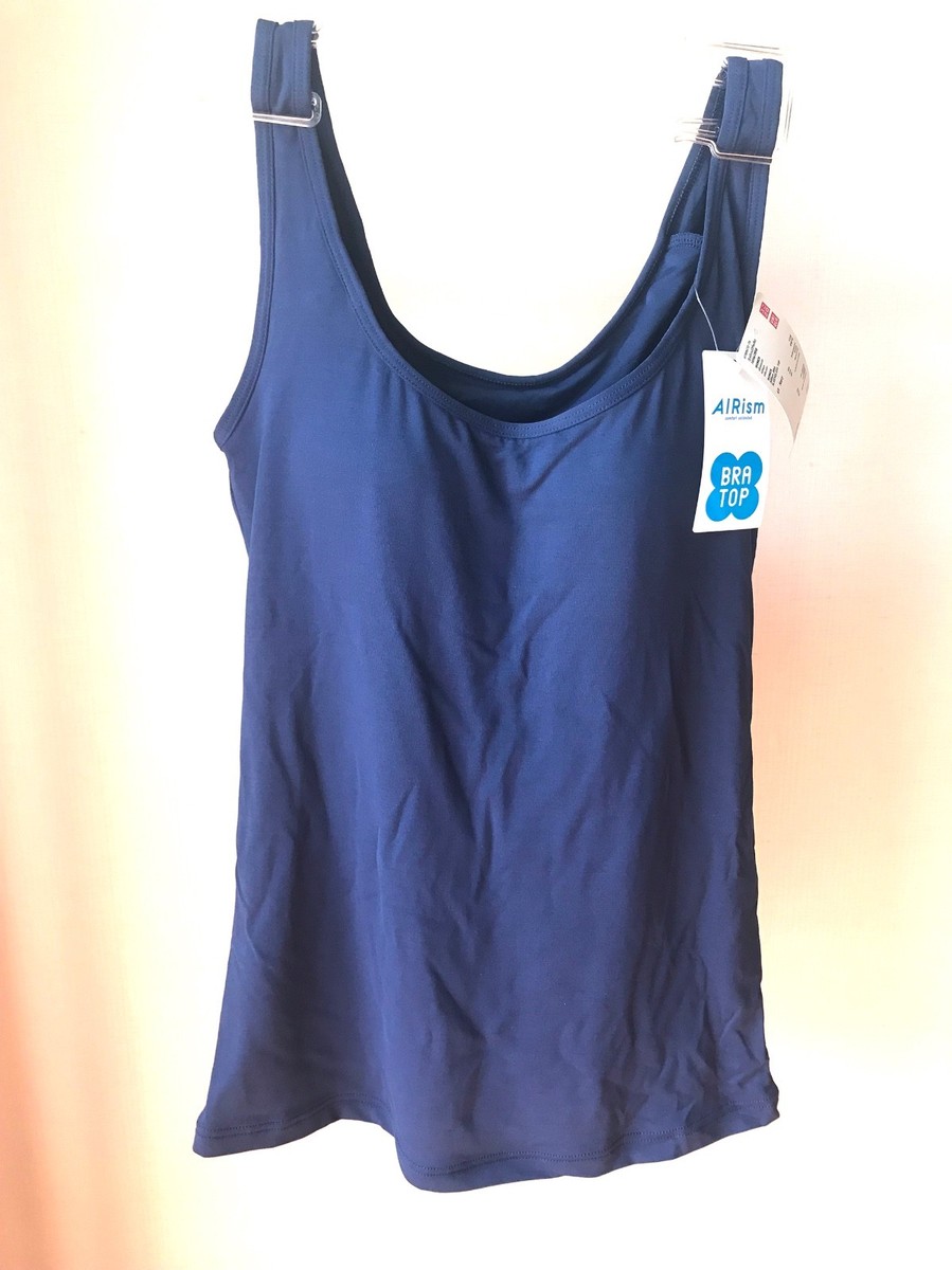 UniQlo Bra Sleeveless Top All Seasons Airism Tank Built-in Bras