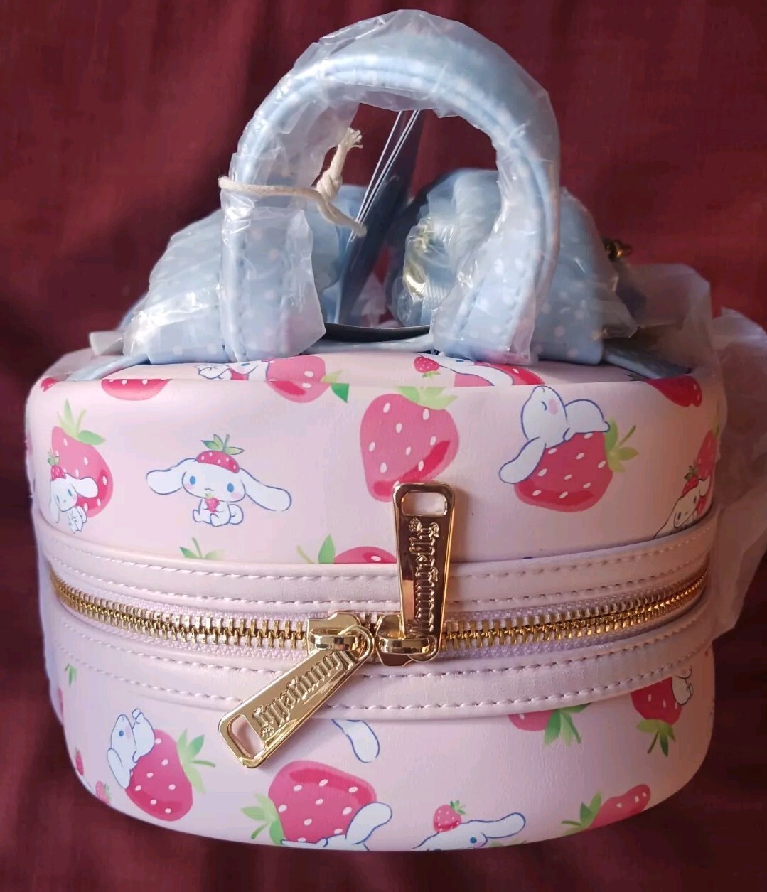 MINI BACKPACK PURSE SCHOOL LOUNGEFLY SANRIO CINNAMOROLL STRAWBERRY EXCLUSIVE image 3