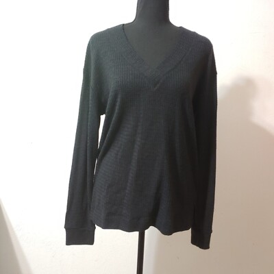 Bobo Los Angeles V Neck Long Sleeve Top Women's Size Medium