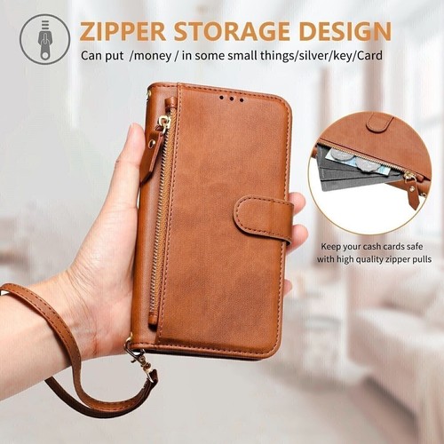 For Boost Summit 5G 2024, Multi-function 7 Card Slots Leather Wallet Case Cover - 第 6/27 張圖片