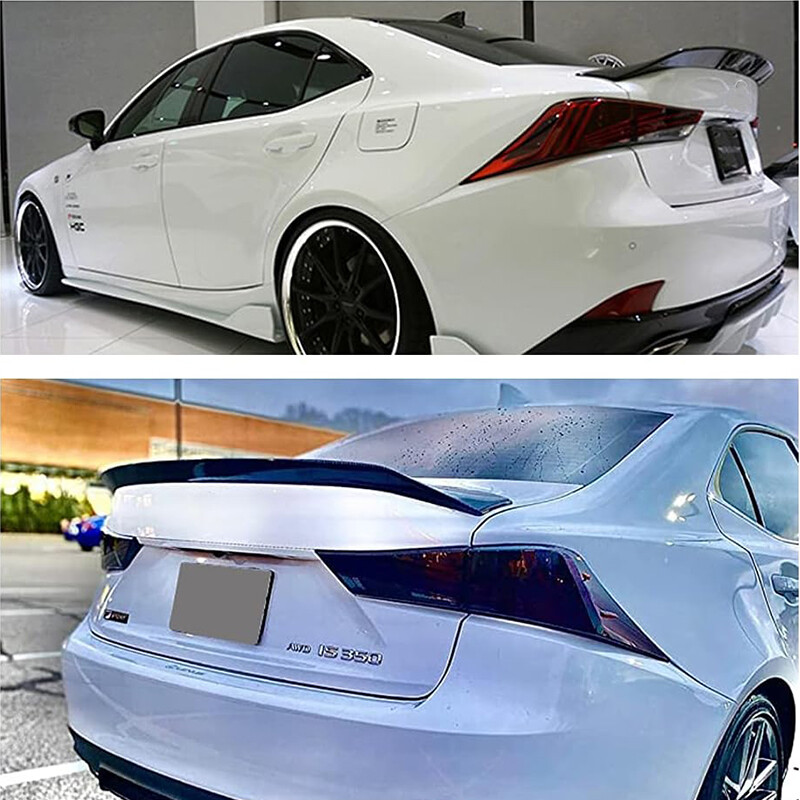 Spoiler Arrière Look Carbone Pour Lexus IS 2014-2020 - Aileron Coffre, ABS, Pose Adhésive, Amélioration Aérodynamique - 12