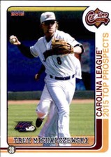 2015 Carolina League Prospects Choice #27 Trey Michalczewski Jenks Oklahoma Card