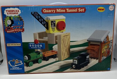 Thomas & Friends Wooden Railway Train Quarry Mine Tunnel Set NIB Rare New In Box