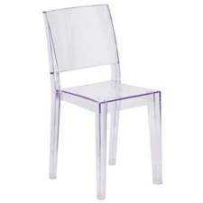 Bowery Hill Transparent Stacking Chair