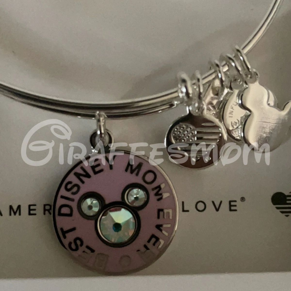 Disney Alex and Ani Mickey Best Disney Mom Ever Bangle Bracelet NWT