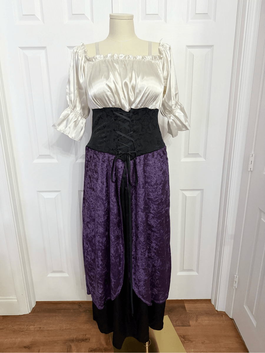 purple renaissance dress with corset Renaissance Corset Dress Purple