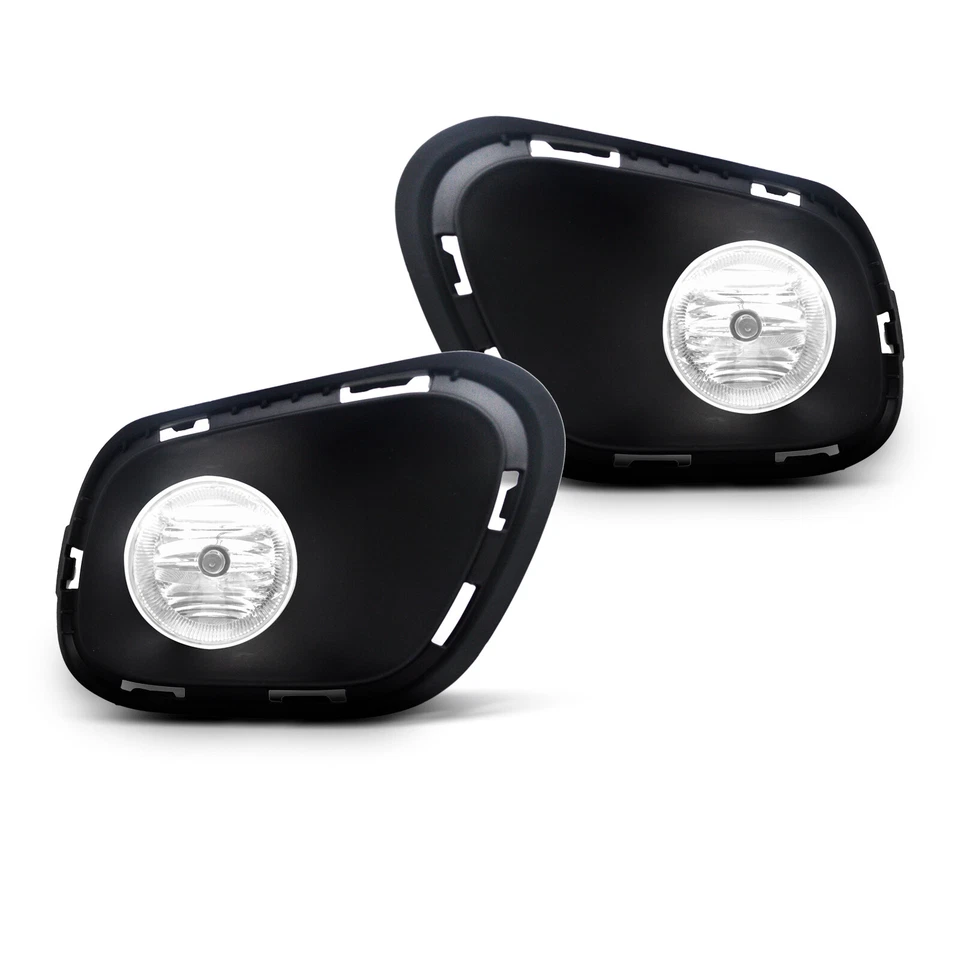 Clear Lens Fog Lights Bumper Lamps with Bulbs For 2014-2018 Jeep Cherokee - Imagem 3 de 4