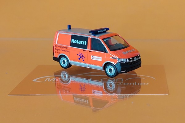 Herpa 097864 VW T6.1 Kombi RD Region Hannover/ Johanniter /Nef 1:87 NEU-image