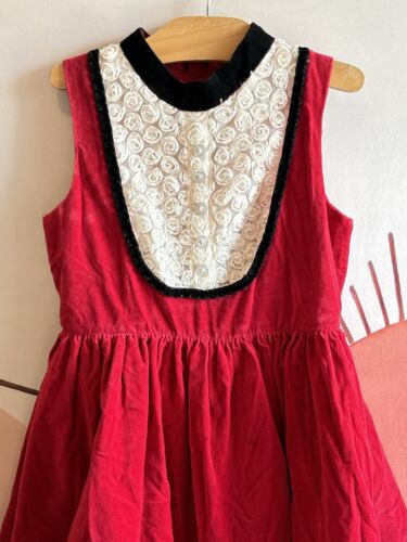 HARAJUKU MINI For Target Dress Girls M 7/8 Red Velvet Red XMAS Gwen Stefani - Picture 3 of 10
