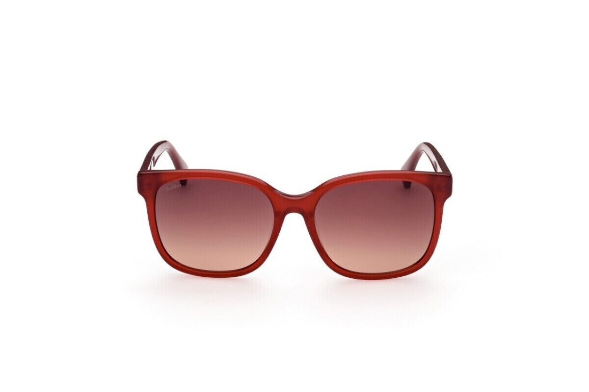 MAX MARA LOGO7 MM0025 66F Red Square Plastic Sunglasses  display picture 2