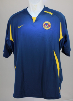NIKE CLUB AMERICA AGUILAS TRAINING JERSEY MEXICO BLUE Large 2005
