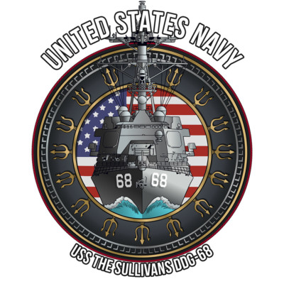 USS The Sullivans DDG-68 US Navy Pride Destroyer Vet 5'' Military Graphics Decal