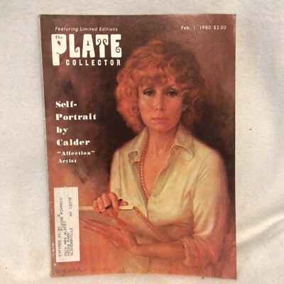 Vint Feb 1 1980 The Plate Collector Mag Calder Self-Portrait Cover Vol8 No97