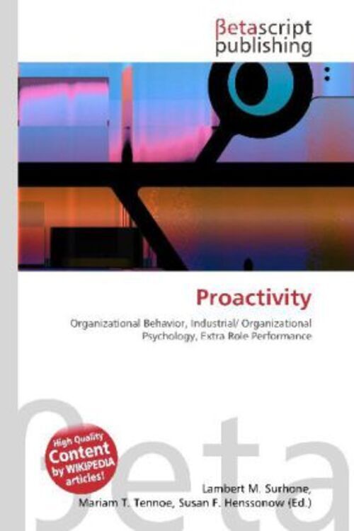 Thumbnail - Proactivity Lambert M. Surhone (u. A.) Taschenbuch Englisch Ean