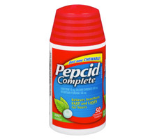 Pepcid Complete Chewable Mint Tablets Acid Reducer for Heartburn (50 Count) 