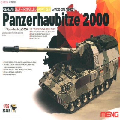 Meng Model 1/35 TS-019 German Panzerhaubitze 2000 w/Add-On Armor Model Kit