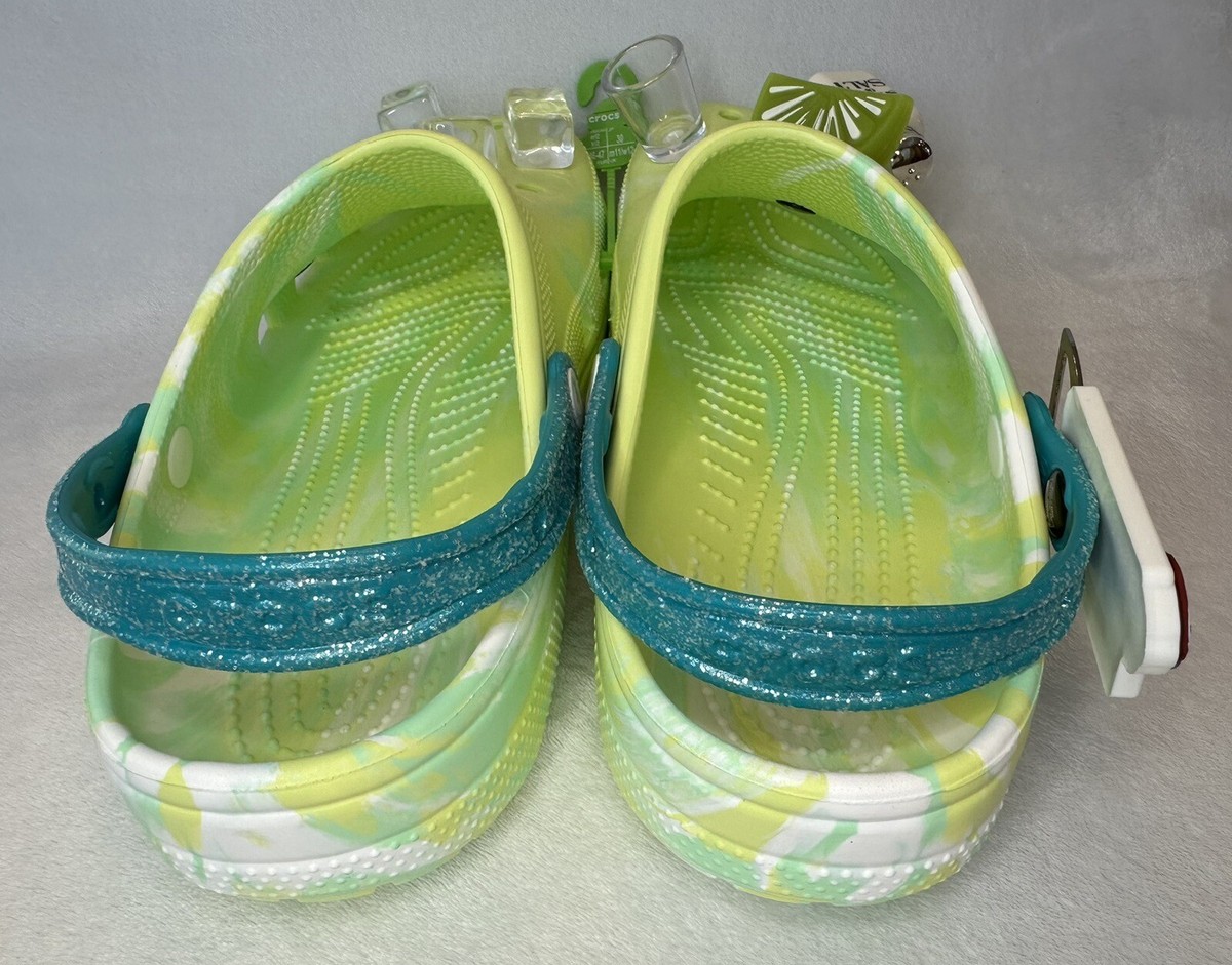 NEW Mens Size 12 Crocs Classic Margaritaville Clogs Jimmy Buffett Lime Green MARGARITAVILLE X CROCS Jimmy Buffet Classic | Mercari main image 2