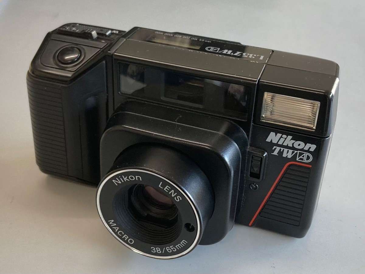 Nikon L35 AF Pikaichi 35mm Point & Shoot Film Camera good 1985