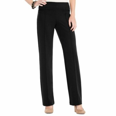 NWOT Cato Straight Leg Pintuck Ponte 
