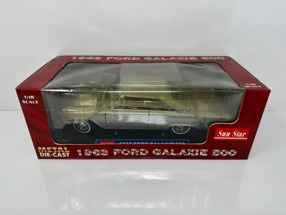 Sun Star 1963 Ford Galaxie 500 Hard Top 1:18 Diecast - Image 3 of 4