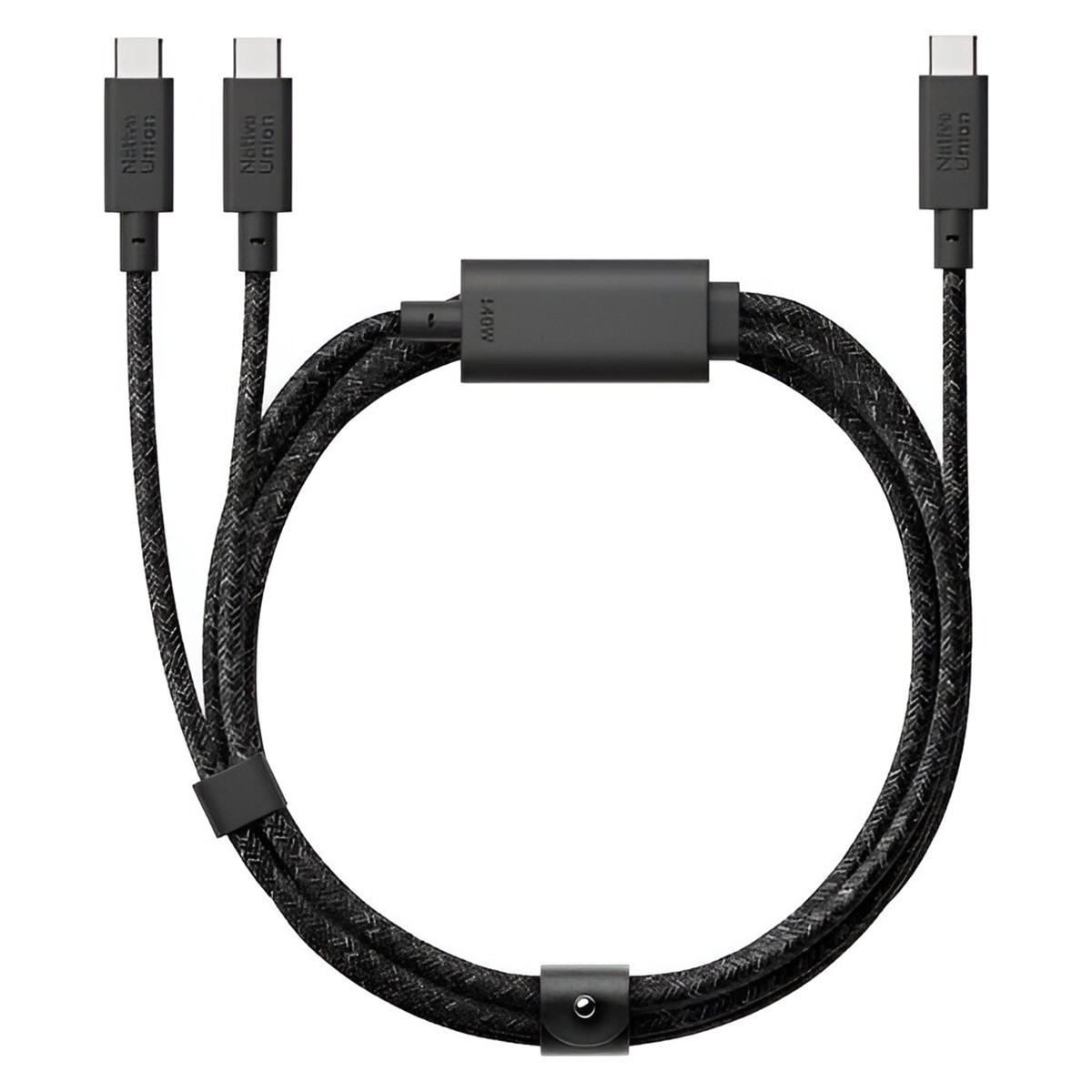 Câble double USB-C 140W tressé de 2m pour charge ultra rapide et transfert PC