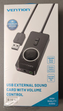 VENTION USB Stereo Sound Card with Volume Control, 3.5mm to USB Adapter