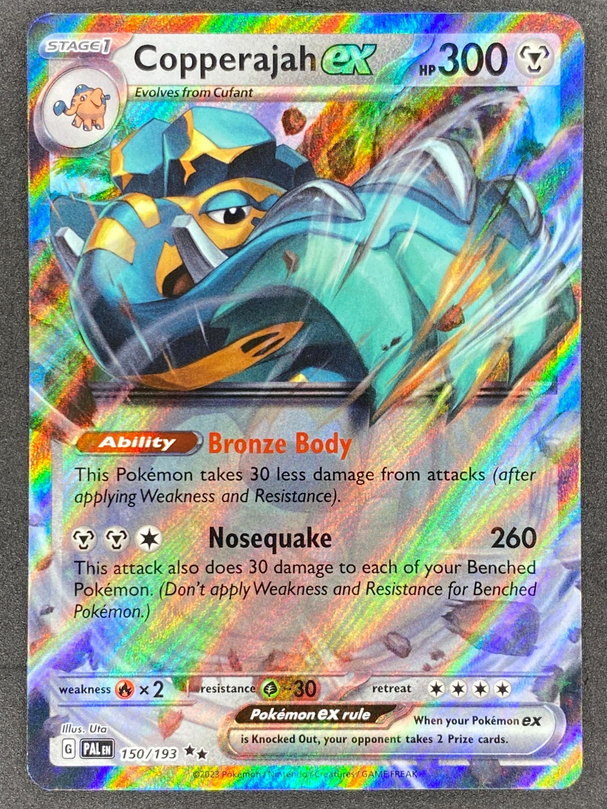 Pokémon Copperajah ex 150/193 PAL Paldea Evolved NM