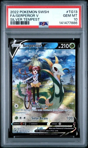 2022 Pokemon Sword & Shield Silver Tempest Serperior V #TG13 PSA 10