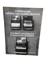 1973 Panasonic Tape Recorder Print Ad RQ-209 RQ-409 RQ-309S Vintage Audio