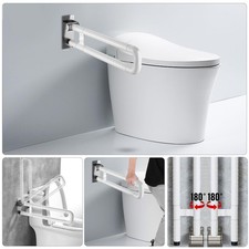 WC Haltegriff Aufstehhilfe Toilette Haltegriff WC Klappbar Edelstahl Stützhilfe~
