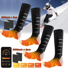 Electric Socks,10000mAh Battery Heated Sock Men Women Winter Thermal Foot Warmer