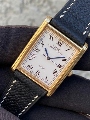Seiko Tank 5S21-5A00 Men's Square Watch 0.99x1.33in Used SV827
