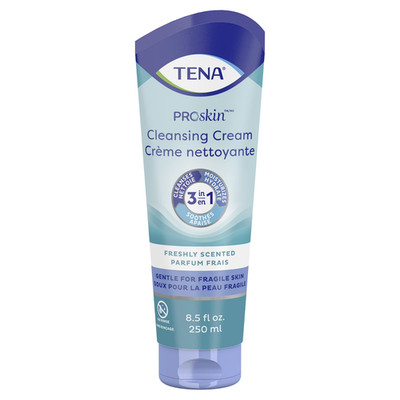 TENA ProSkin Cleansing Cream Cream Rinse-Free Body Wash Tube Mild Scent 8.5 oz.
