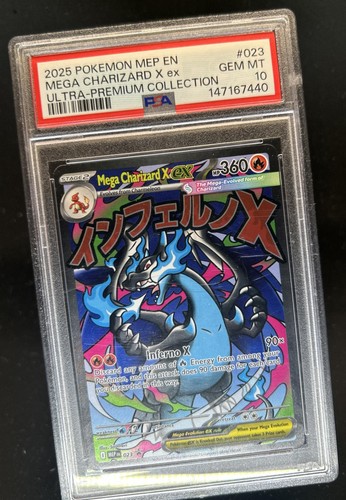 2026 Pokemon MEP Black Star Promos Mega Charizard X ex #023 PSA 10 GEM MINT (40)