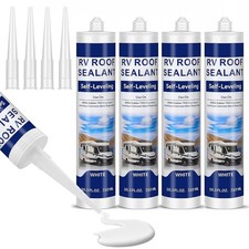 RV Roof Sealant, Self Leveling RV Roof Sealant, White Lap Sealants for RV Roo...