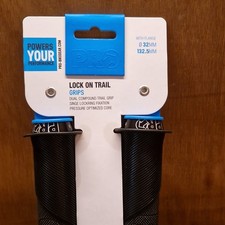 PRO Lock-On Trail MTB Handlebar Grips Rubber Black 32mm 132.5mm