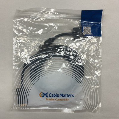 LOT OF 2 CABLE MATTERS VGA MONITOR CABLE 15 FT  108001-15