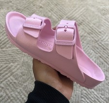 Little Girl s Birkenstock Arizona EVA Pink Two Strap Slide Sandals Brand New