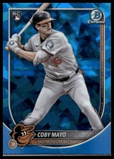 2025 Bowman Chrome Sapphire Edition Coby Mayo #83 Rookie Baltimore Orioles RC