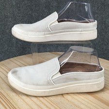 Vionic Effortless Mule Sneaker Shoes Womens 8 Round Toe Low Leather Gray