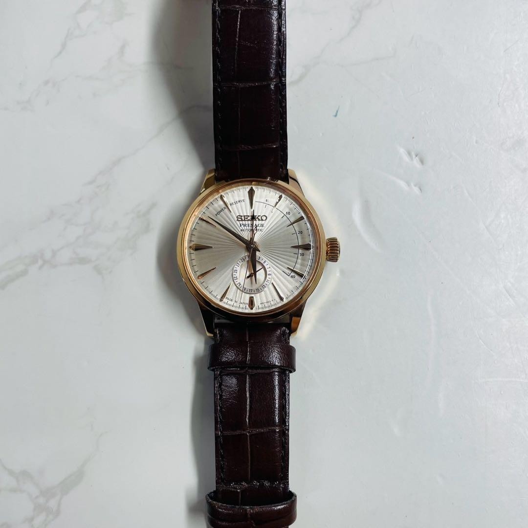 SEIKO Presage Power Reserve 4R57-00E0 Date White | eBay