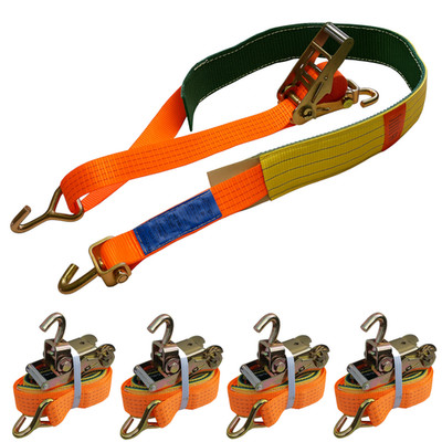 4 x 50mm Autotransport Spanngurt Radsicherung Zurrgurt Reifengurt Grippschlauch