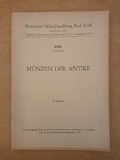 Munich Coin Catalog Münchner Münzhandlung Karl Kreß 139 1967 Ancient Coins Rome